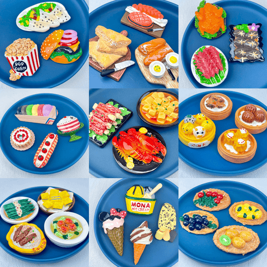 [New Arrival] Wonderful Kitchen Delicious Food and Cuisines Big Miniatures Figurines