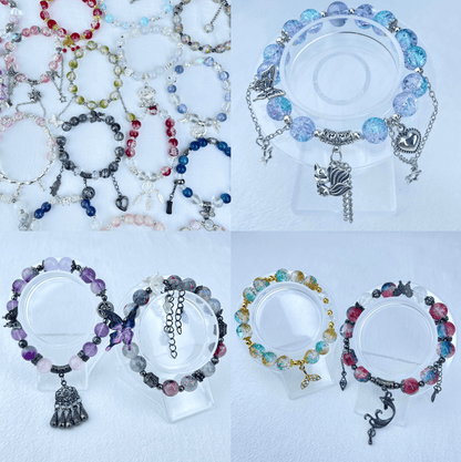 [NEW BATCH] Beautiful Handmade Glass Beads Elastic Bracelet Mystery Bags