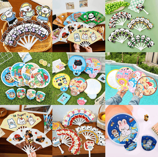 [New Arrival] Summer Theme Cute Kawaii Foldable Easy-To-Carry Fans