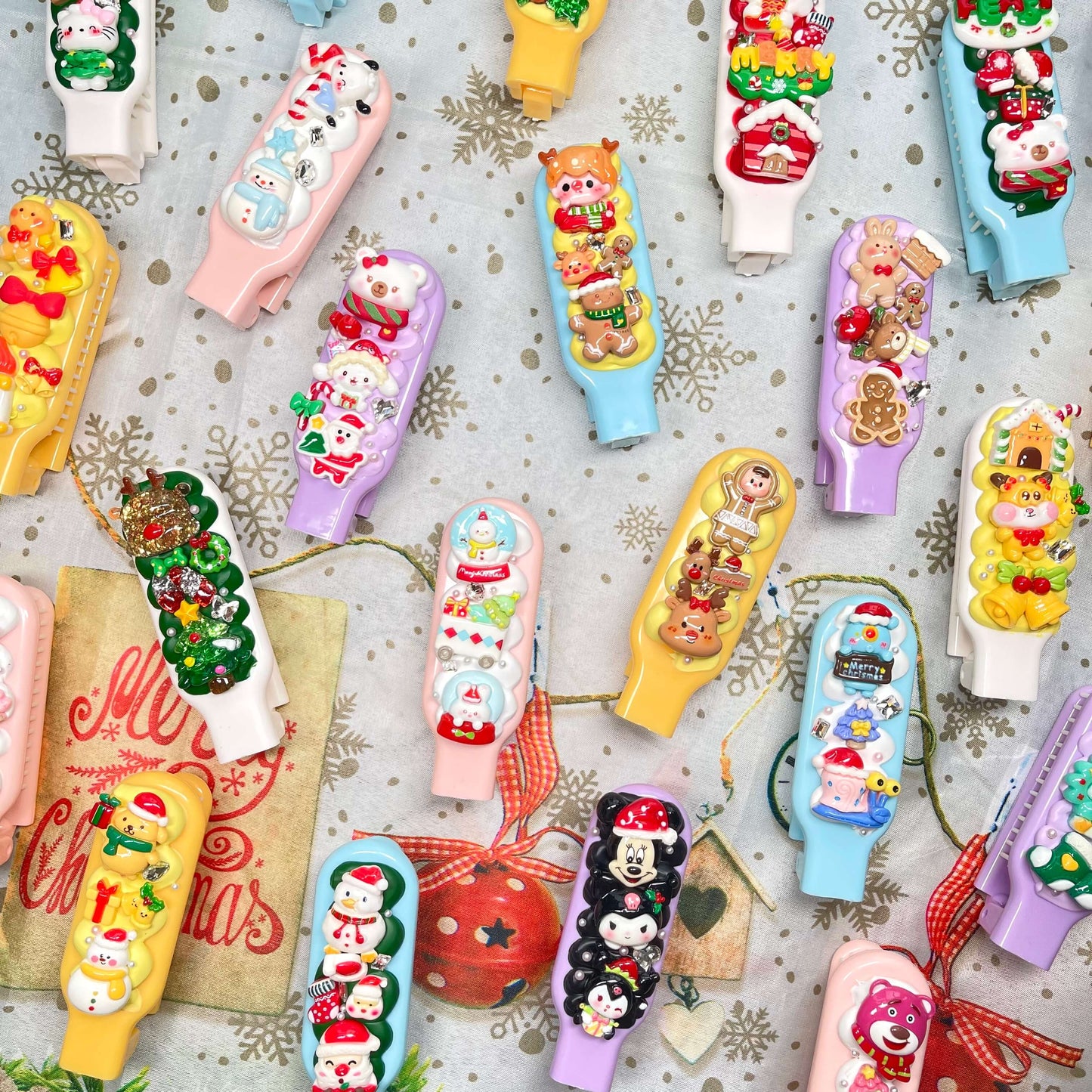 [Christmas 2025] Special Christmas Theme Kawaii Cream Gel Hair Brush