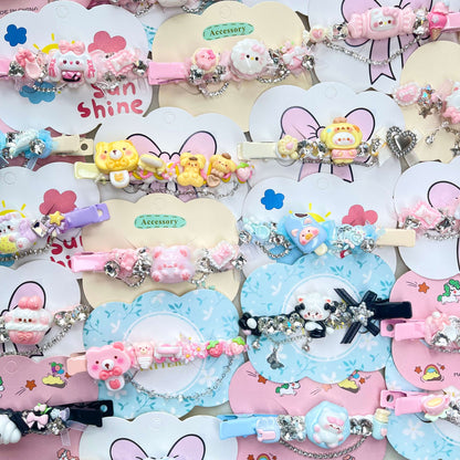 [New Arrivals] Premium Cute Cream Gel and Glittering Hair Clips-SPECIAL LAUNCH OFFER!