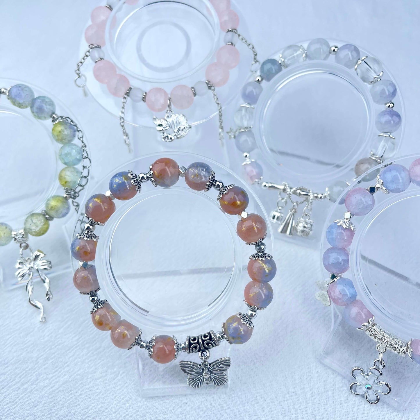 [NEW BATCH] Beautiful Handmade Glass Beads Elastic Bracelet Mystery Bags