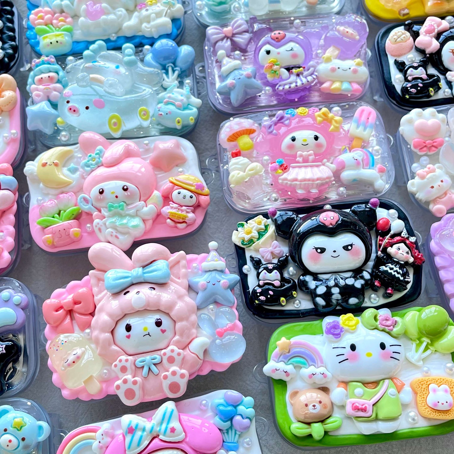 [Holiday Special Batch] Kawaii Animal/Cartoon Based Styles Cream Gel Phone Clips-NO CHAINS INCLUDED