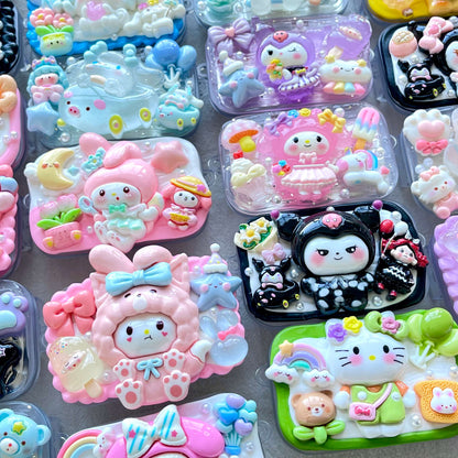 [Holiday Special Batch] Kawaii Animal/Cartoon Based Styles Cream Gel Phone Clips-NO CHAINS INCLUDED