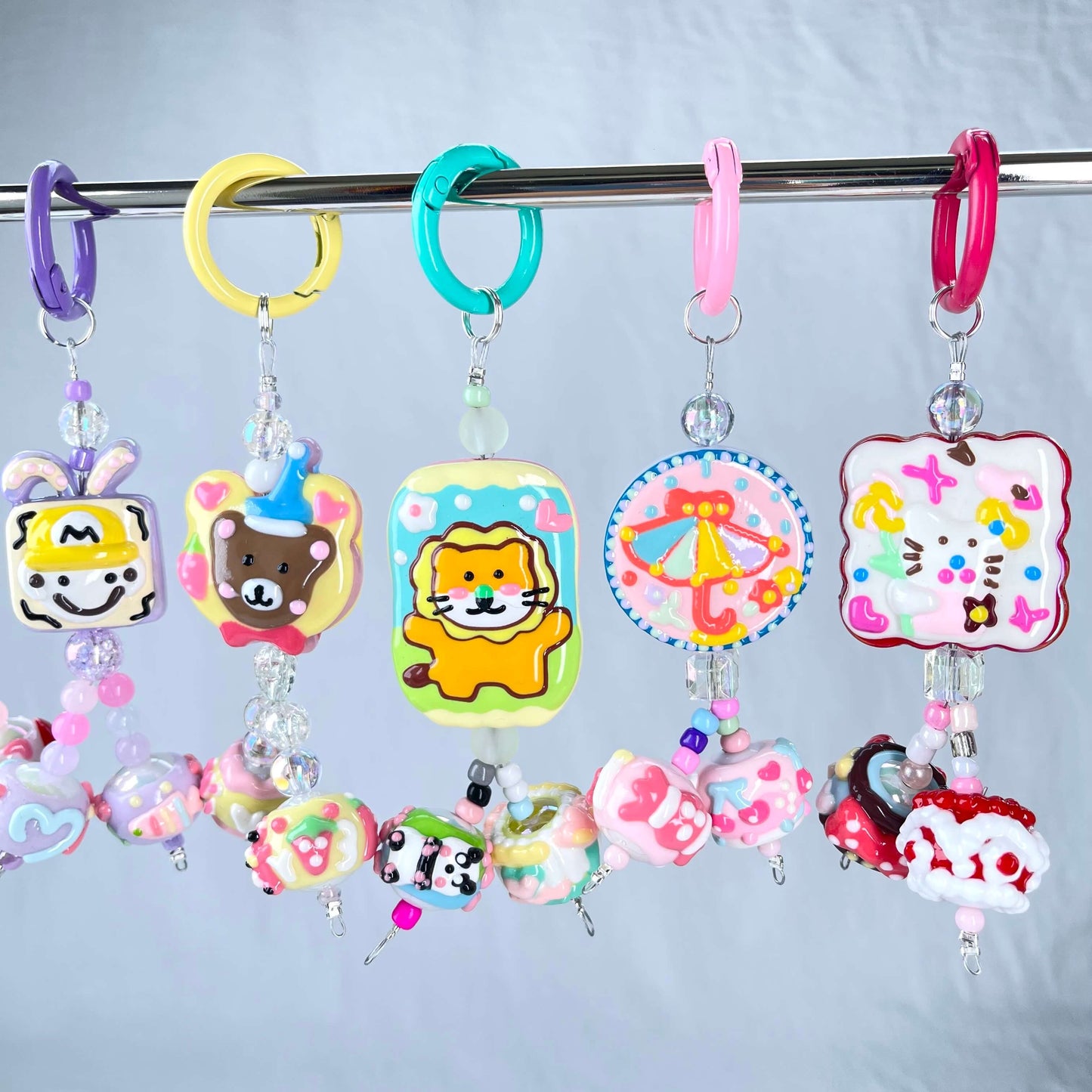 [New Arrival] Kawaii Hand-Painted Cuties Design Handbag Decor/Hanging Decor/Keychain