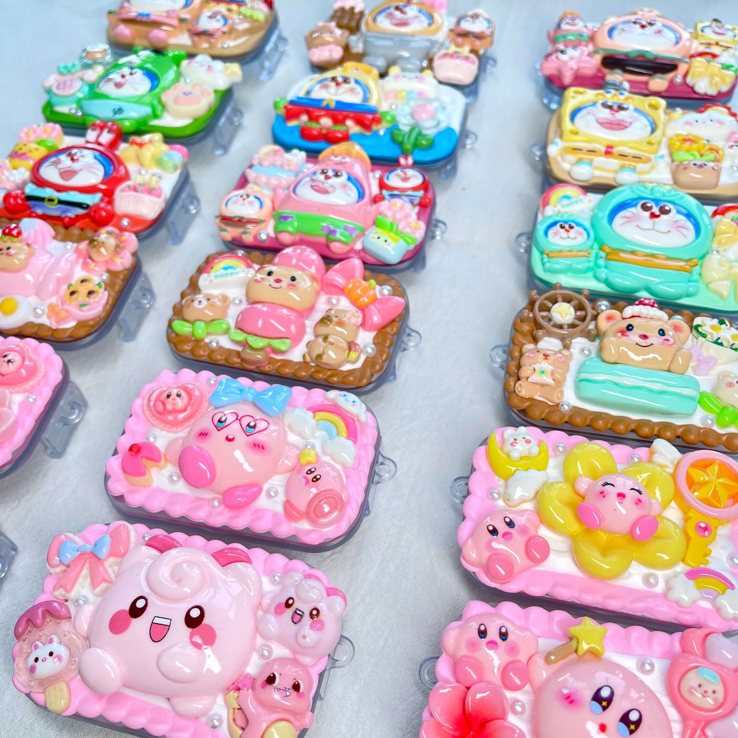 [Holiday Special Batch] Kawaii Animal/Cartoon Based Styles Cream Gel Phone Clips-NO CHAINS INCLUDED