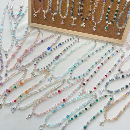 [LIVE EXCLUSIVE] Premium Glittering Crystal Glass Handmade Necklaces