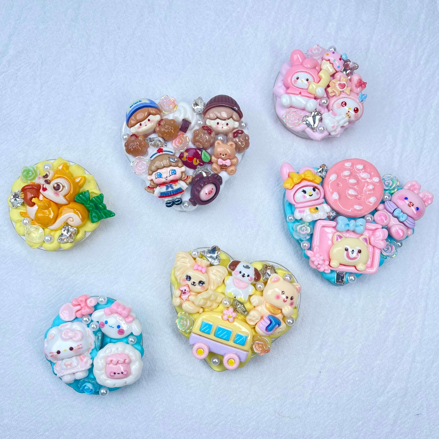 [Surprise Deals] Kawaii Cuties Handmade Cream Gel Phone PopSockets