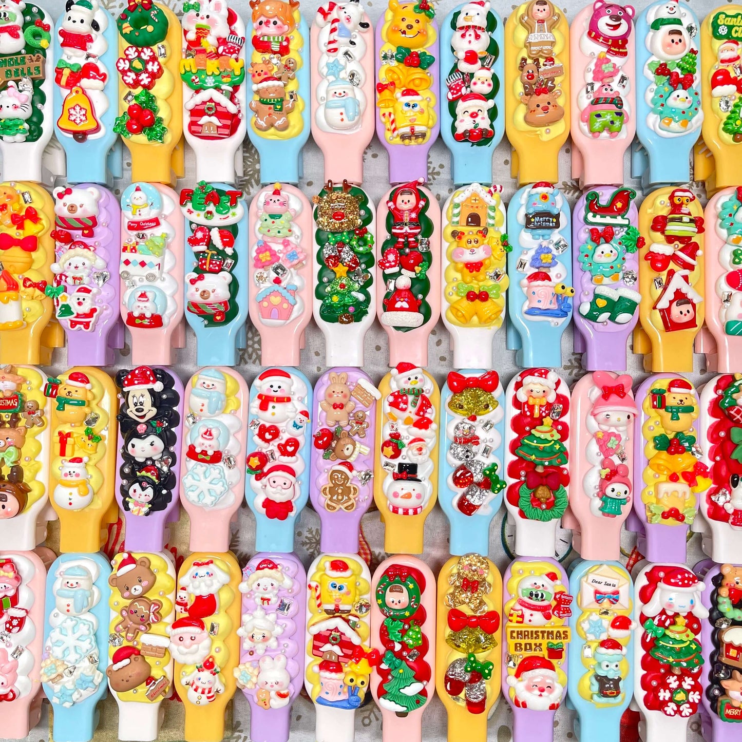 [Christmas 2025] Special Christmas Theme Kawaii Cream Gel Hair Brush