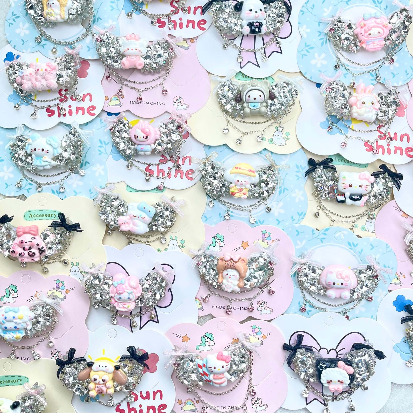 [New Arrivals] Premium Cute Cream Gel and Glittering Hair Clips-SPECIAL LAUNCH OFFER!