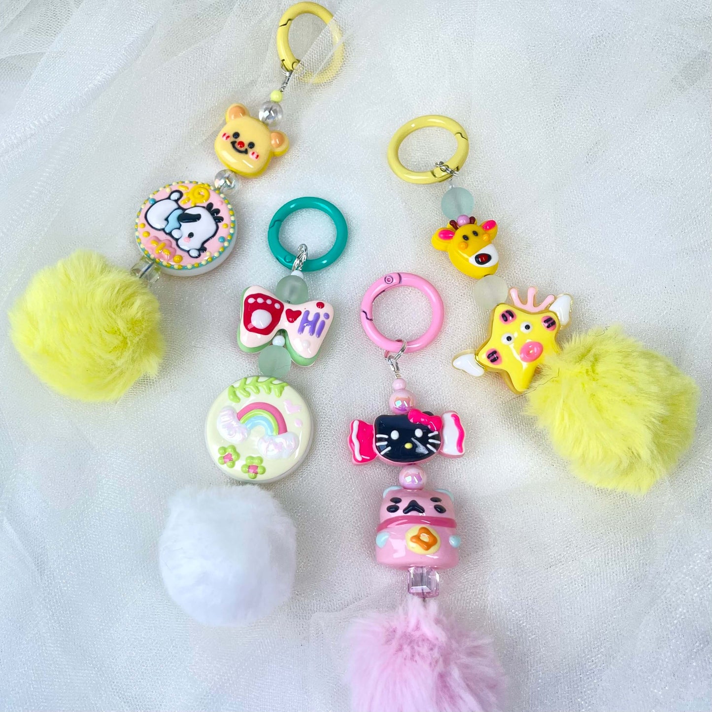 [New Arrival] Kawaii Hand-Painted Cuties Design Handbag Decor/Hanging Decor/Keychain