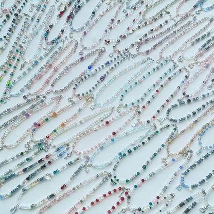 [LIVE EXCLUSIVE] Premium Glittering Crystal Glass Handmade Necklaces