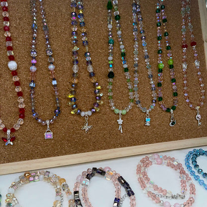 [LIVE EXCLUSIVE] Premium Glittering Crystal Glass Handmade Necklaces
