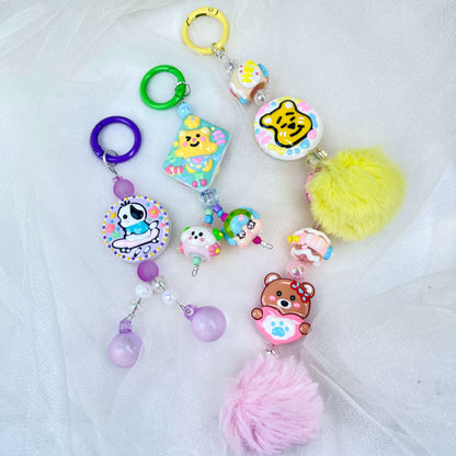 [New Arrival] Kawaii Hand-Painted Cuties Design Handbag Decor/Hanging Decor/Keychain