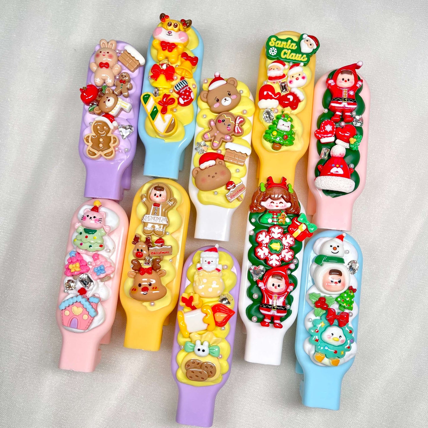 [Christmas 2025] Special Christmas Theme Kawaii Cream Gel Hair Brush