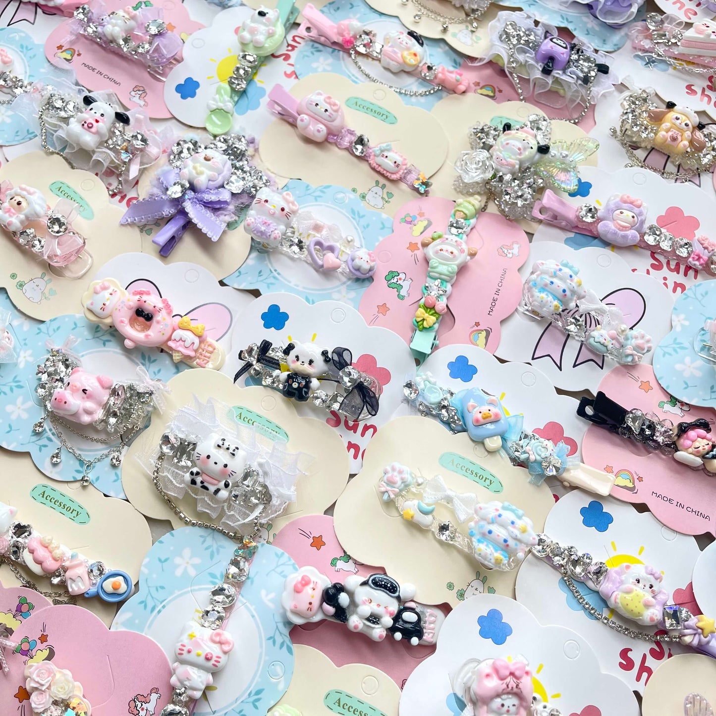 [New Arrivals] Premium Cute Cream Gel and Glittering Hair Clips-SPECIAL LAUNCH OFFER!