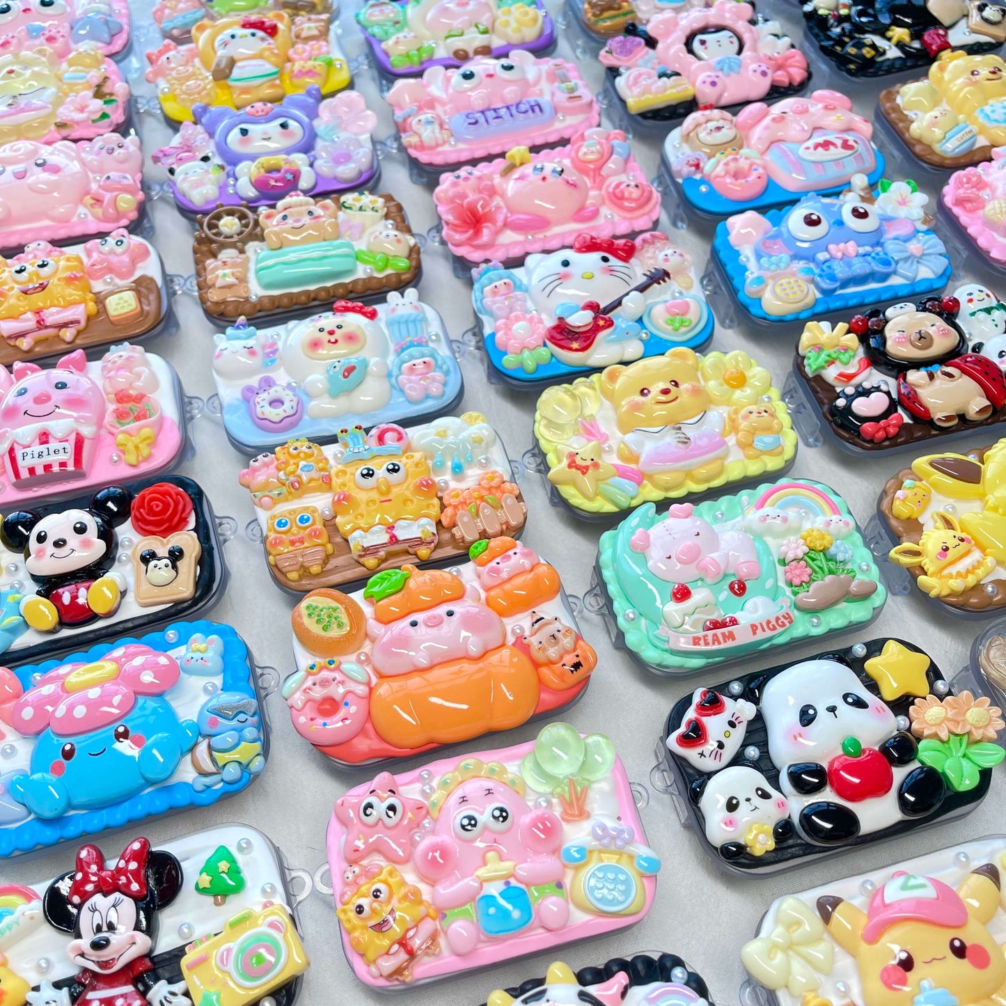 [Holiday Special Batch] Kawaii Animal/Cartoon Based Styles Cream Gel Phone Clips-NO CHAINS INCLUDED