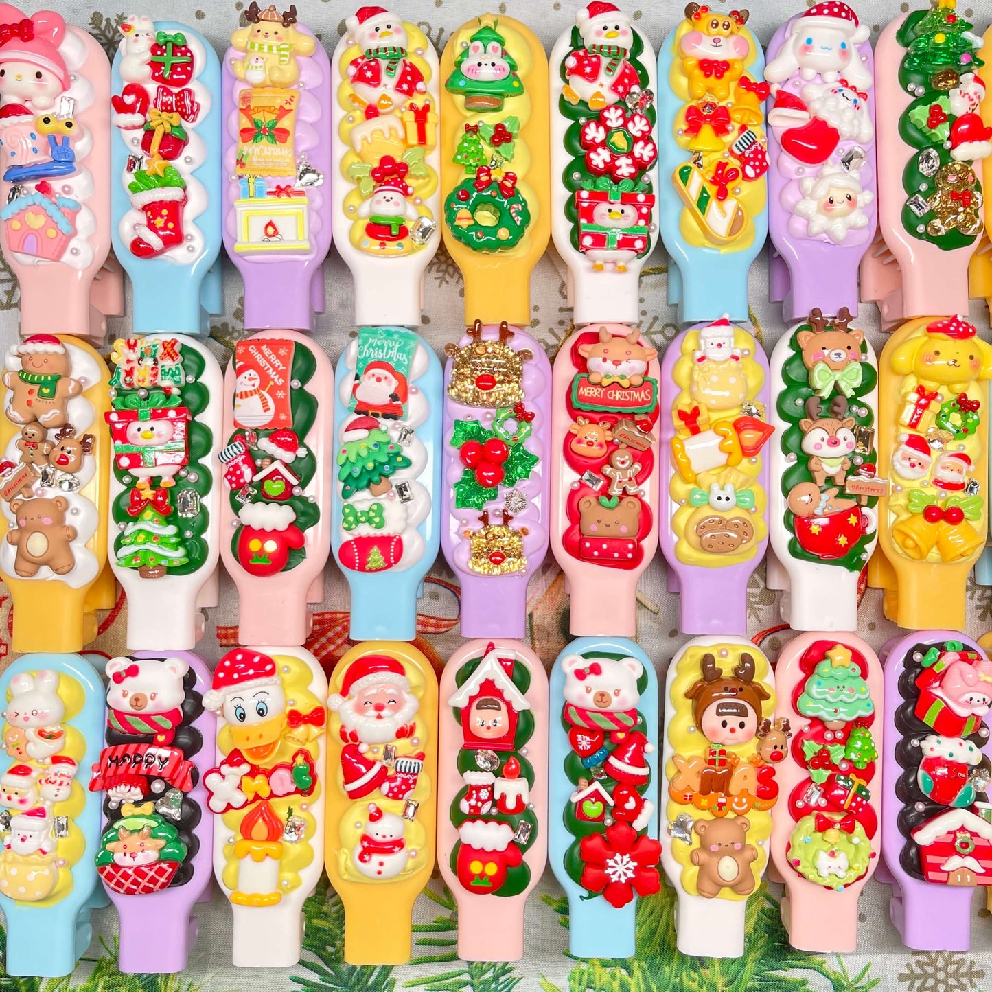 [Christmas 2025] Special Christmas Theme Kawaii Cream Gel Hair Brush
