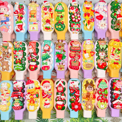 [Christmas 2025] Special Christmas Theme Kawaii Cream Gel Hair Brush
