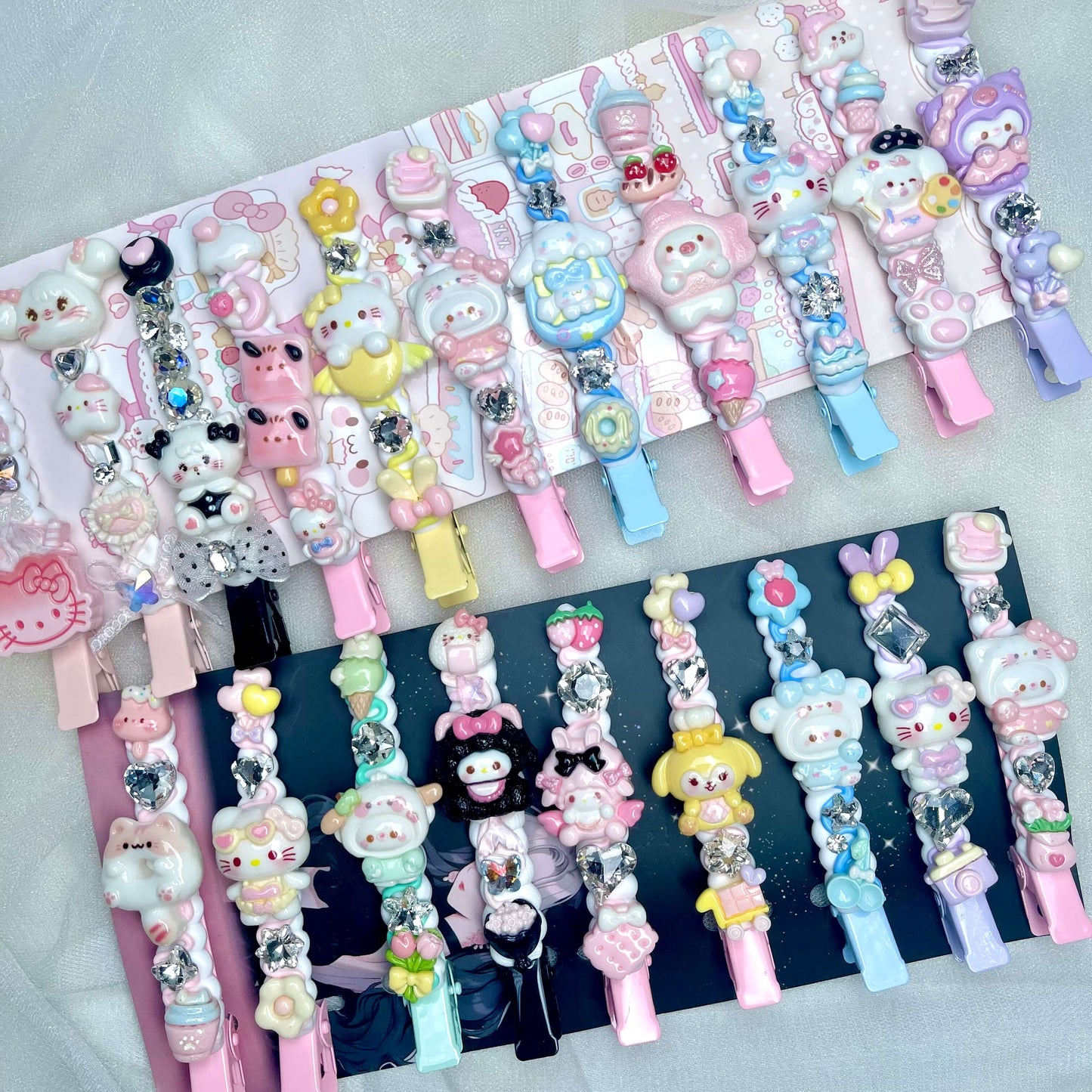 [New Arrivals] Premium Cute Cream Gel and Glittering Hair Clips-SPECIAL LAUNCH OFFER!