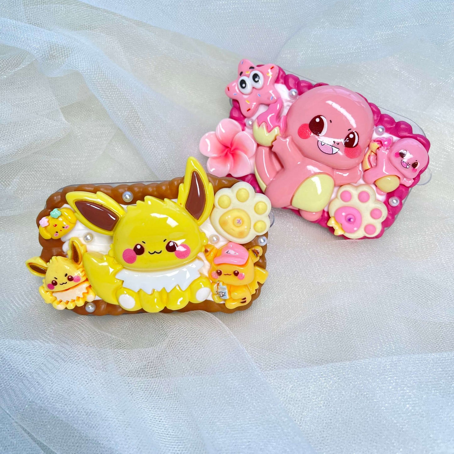 [Holiday Special Batch] Kawaii Animal/Cartoon Based Styles Cream Gel Phone Clips-NO CHAINS INCLUDED