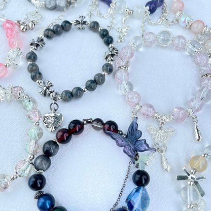 [NEW BATCH] Beautiful Handmade Glass Beads Elastic Bracelet Mystery Bags
