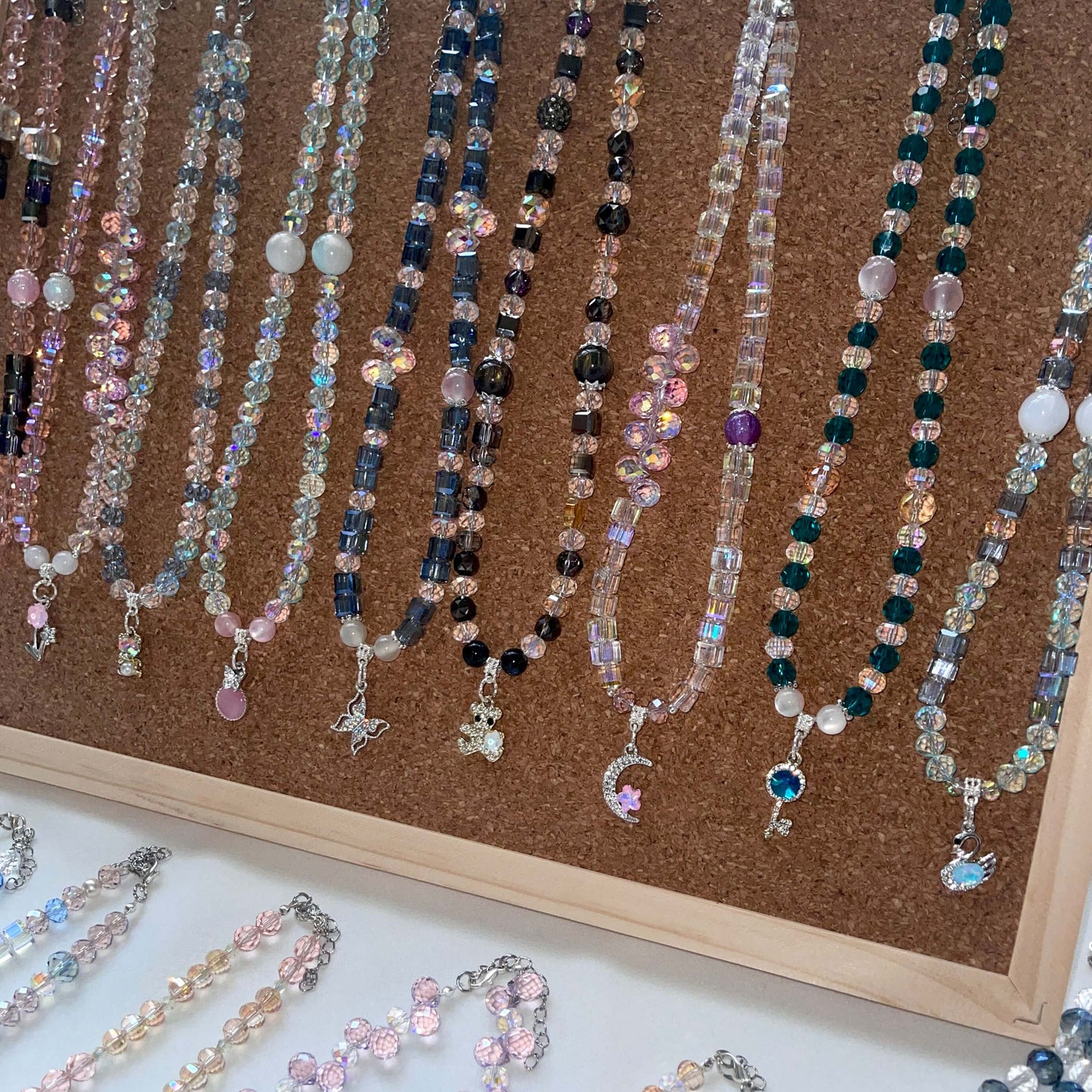 [LIVE EXCLUSIVE] Premium Glittering Crystal Glass Handmade Necklaces