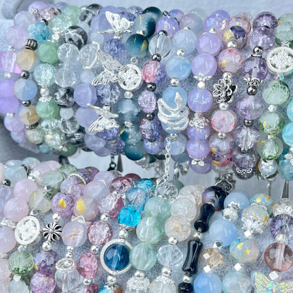 [NEW BATCH] Beautiful Handmade Glass Beads Elastic Bracelet Mystery Bags
