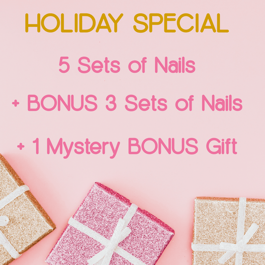 [Lumiberry x Belle Rose Nails] 1 Big Scoop of Press-On Nails (5 Sets + 3 Bonus Gift Sets + 1 Holiday Gift Draw) | HOLIDAY SPECIAL!!